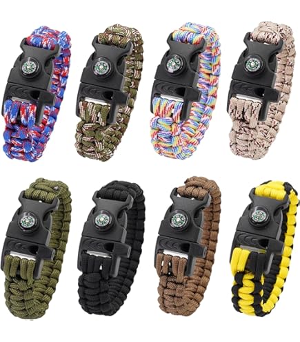 Bracelet De Survie En Paracorde Avec Grattoir Et Sifflet Legend