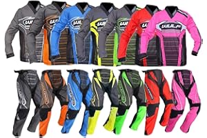 WULF FIRESTORM KIDS SUIT Wulf MX Combinaison de course pour enfants pour motocross, quad, trial, enduro, kart, VTT, motocross, Pit Sport Junior