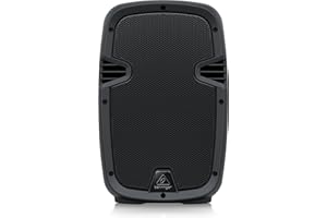 Behringer PK108A Active 240 Watt 8" PA Sistema de altavoces con reproductor multimedia integrado, receptor Bluetooth* y mezclador integrado