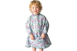 Tidy Tot Bavaglino maniche lunghe per cibo, pittura e giochi disordinati.