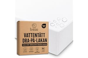 Bisoo Magic Sheet 90x180 Vit Vattentät Dra-på-lakan för Juniorsäng Barnsäng