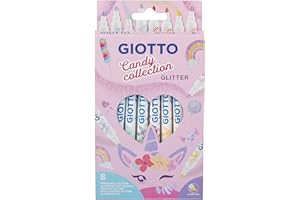 GIOTTO Glitter Candy Collection 8 pennarelli Colori Glitter Assortiti