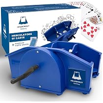 Frenma Mescolatore Manuale Di Carte Da Casinò, Portatile, Silenzioso, Compatto, Per Giochi Di Carte In Famiglia, Ufficio E Casa, Colore Nero