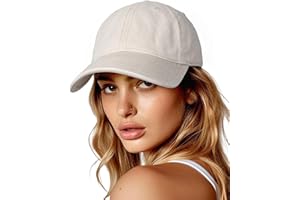 FURTALK Damen Vintage Basecap Baumwolle Verstellbare Baseball Cap