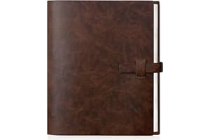 Miaikoe Fotoalbum 6x4 320 Fotos, Leder Cover Album mit 20PCS Kraftpapier Scrapbook hält 320 10x15cm vertikale Fotos für Familie Hochzeit Baby Graduation (Braun)