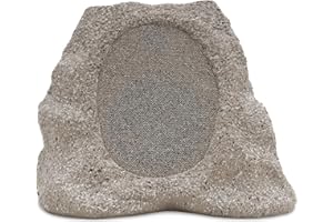 Victrola Rock Speaker Connect – Enceinte Extérieure sans Fil Bluetooth 5.3, Autonomie 22 Heures, Recharge Solaire, Connexion Jusqu’à 20 Enceintes, Résistance Eau et Poussière IP65 (Pierre)