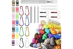 LUPATDY Paracord 550 Corde paracorde 3mm paracorde Bracelet, Corde Multifonction Contient Boucle de Corde et Aiguilles à Coudre Convient pour la Fabrication de Cordon, Trousseau, Bracelet