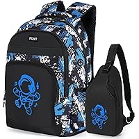Zaino Scuola Media Superiore Ragazzo Ragazzi, Zaini Scuola Elementare Bambini, Set Zainetto Casual, Buono per La Scuola e il 