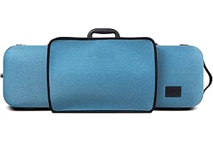 Gewa 309130 Organic Violin Case A 4/4 with Music Pocket, Side Handle, Adjustable Neck Rest Colour: Blue