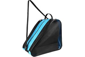 QKURT Roller Skate Bag for Kids - Unisex Ice Skate Shoe Storage With Adjustable Shoulder Strap, Oxford Cloth Skating Accessories for Boys and Girls