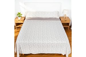 H HANSEL HOME Juego de Sábanas Termicas 3 Piezas Pirineo para Cama de 150x190cm, Sábanas Polares de Invierno Ultra Suave, Incluye Sabana Bajera + Encimera + Funda de Almohada - Ramo Lila