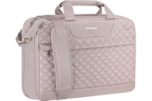 EMPSIGN Torba na laptopa 17 cali, duża pojemność, rozszerzalna teczka dla kobiet i mężczyzn, biznes, biuro, podróż, wodoodporna torba na laptopa, torba na komputer z kieszeniami RFID