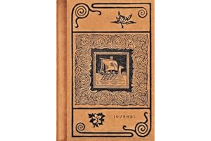 Journal: Vintage Style, Lined Notebook, 7"x10"/B5 size, Golden Viking Cloth-bound Book Cover Image