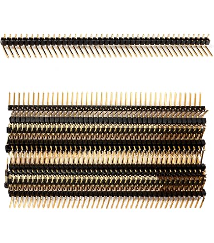 Lot De 10 Connecteurs Header Mâle 2x20 Pins – 2,54 Mm, Angle Droit, Pour PCB Et Breadboard - 9