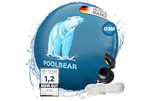 PoolBear | Poolkissen Winter 3m Winterkissen XXL I Pool-Luftkissen mit Doppelnaht inkl Reparaturset I Überwinterung-Frostschutz-Kissen Poolpolster
