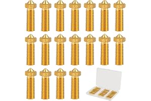AILUYA 18 Pièces Buse Imprimante 3D, 0.3/0.4/0.6/0.8/1.0/1.2mm Buses En Laiton, Pour Imprimante 3D à filament 1.75 mm, Remplacement De Buse Imprimante 3D Pour Kobra 2 Pro, Kobra 2 Plus, Kobra 2 Max