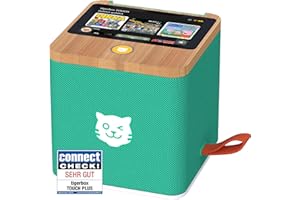 tigermedia tigerbox Touch Plus grün mit extra Langer Akkulaufzeit und Bluetooth Kopfhöreranschluss, Hörspiel, Teufelskicker, König der Löwen, Disney, Super Wings, 1253