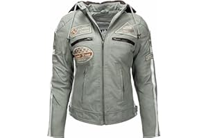 URBAN 5884 Chaqueta Moto Mujer de Cuero Urban Leather '58 Ladies'