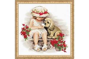 RIOLIS Counted Cross Stitch Kit 30x30cm - Sweet Tooth (14 Count), Punto croce kit da ricamare, Kit ricamo punto croce