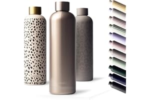 MAMEIDO Borraccia termica 750 ml, Borracce termiche anti-perdita, thermo bottle acciaio inox senza BPA, bottiglia termica (Rosé Quartz)