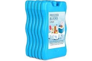 1ABOVE 6 packs Ice Cooler Freezer Board | Reusable Blocks | Keeps Food Fresh and Drink Cooles Powerfull Chillers Ideal for a Picnic Lunch Boxes Cool Bags