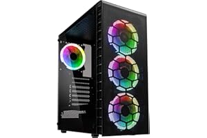 Kolink Observatory Lite Mesh -Case RGB Mid-Tower ATX- per PC Gaming - con pannello laterale in vetro temperato e frontale in mesh