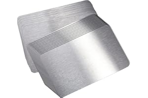 PMELCXD 20 tarjetas de visita de metal, Tarjetas de Visita Personalizadas - Placas Grabadas de Excelente Calibre y Durabilidad, Pack de 20 Tarjetas de Metal Plateado, Perfectas para DIY y Amplias Aplicaciones