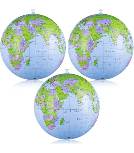 JUSTGREENBOX - Globo Terrestre Pianeta Mappa Del Mondo Schiuma
