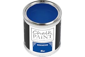 CHALK PAINT PAINT EVERYTHING Chalk Paint Everything® Blu - Sans poncer colore facilement tous les matériaux (250 ml) Produit professionnel