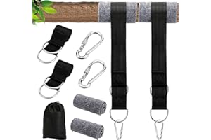 AZONELIFE Tree Swing Hanging Straps, 1.5M/59Inch Outdoor Swings Accessories Hold to 1100lbs, Hammocks Chair Hanging Kit, Hammock Strap Garden Swing Rope Perfect for Tree Swing Seat, Hammock, Plank