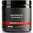 Toniiq 3,000mg Ultra High Strength Magnesium Glycinate - 20% Purified to Contain 600mg of Elemental Magnesium - Chelated and Bioavailable Magnesium Supplement - 240 Veggie Capsules