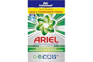 PROCTER & GAMBLE Ariel Professional Waschpulver, Waschmittel Vollwaschmittel, 110 Waschladungen, 6.6 kg, Hervorragende Fleckenentfernung und Reinigung schon ab dem ersten Waschgang