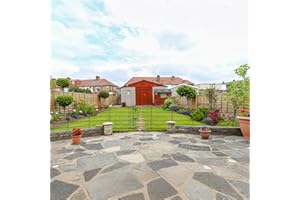 Thealyn Garden Fence | 81cm H x 71cm W |9 Panels + 1 Gate, Length 7 m | Outdoor Rustproof Metal Dog Pet Fence Animal Barrier, Garden Fencing Panel Border for Yard Patio Flower Bed