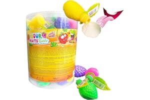 SWEET FLASH Brause-Früchte 10/20 oder 70 Stück | Sour Fruits Powder in Apfel, Erdbeere, Blaubeere, Himbeere | Spritziges Brausepulver | Retro Süßigkeit mit Traubenzucker (70)