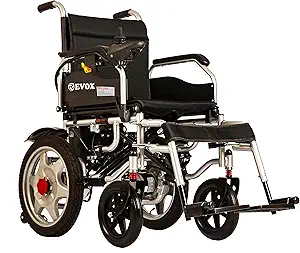 EVOX | ELECTRIC WHEELCHAIR | WC 102-M |WITH MAG WHEELS | PORTABLE | EASY FOLDABLE | ALL WARRANTED