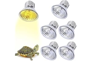 Aicharynic Schildkröte Wärmelampe, 6 Stück E27 25W Reptilien Wärmelampe Dimmbar 220V UVA UVB Terrarium Wärmelampe Heizung Glühbirne Reptilien Heizung für Reptilien/Eidechsen/schildkröten/Schlangen