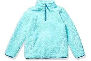Amazon Essentials Veste Polaire Sherpa à Fermeture Éclair 1/4 Fille