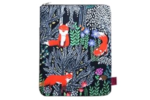 LParkin Funda para los Amantes de los Libros, Protector de Libros para Libros de Tapa Blanda, Tela Lavable, Fundas para Libros con Cremallera, tamaño Mediano de 11 x 8.7 Pulgadas