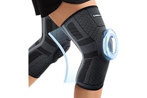 ‎CAMBIVO CAMBIVO Kniebandage Männer Damen X2 mit PMMA Stabilisatoren & Patella-Polster, Bandage Knie Rutschfest & Atmungsaktiv, Knee Support für Meniskusriss, Arthritis, ACL, Gelenkschmerzen, Sport