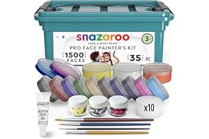 SNAZAROO MALLETTE DE MAQUILLAGE PROESSIONNELLE POUR MAQUILLER JUSQU’À 1500 VISAGES