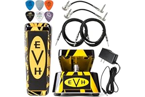 Dunlop Cry Baby EVH95 EVH Signature Wah Effects Pedal with Tonebird Instrument Cable MXR Patch Bundle