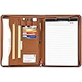 Leathario Leather Folder Business Conference A4 Portfolio Folder Padfolio Noted Case for Work School