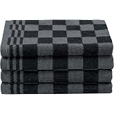 ZOLLNER Set of 4 Cotton Kitchen Towels 50 x 50 cm &ndash; Highly Absorbent and Durable Kitchen Towels &ndash; Washable up to 60 &deg;C &ndash; in C