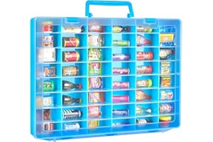 FULLCASE Case Compatible with 5 Surprise for Mini Brands Toys Series 1-4 Mystery Capsule Storage, for Mini Mart Collection Organizer for Collectibles(Case Only), Blue
