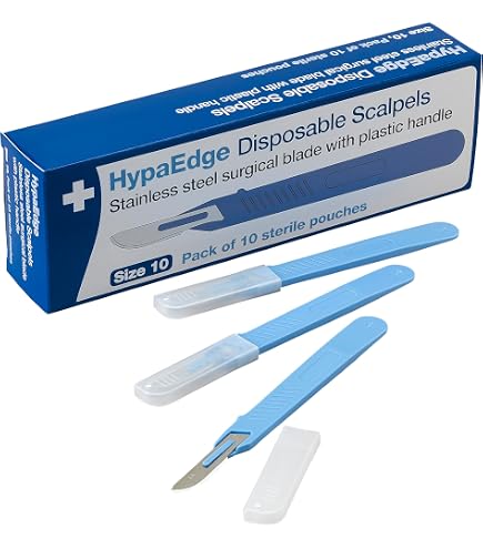 Cynamed # 10 Disposable Scalpel with Plastic Handle - Sterile Single