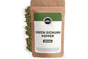 Spicy Welt Hela Gröna Sichuanpepparkorn (100g) – Grön Sichuanpeppar för Fisk, Wok, Kyckling, Buljong och Sallad