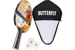 ‎BUTTERFLY Butterfly® Timo Boll Gold Tischtennisschläger | Tischtennis Racket Bat TT Profi Wettkampfschläger für geüpte Spieler | hohe Qualität | ITTF zertifizierter Pan Asia Belag | konkave Griffform