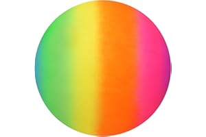 Henbrandt Rainbow Bright PVC Football Ball 20cm Uninflated (Pack of 1)