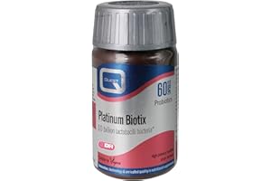Quest Platinum Biotix Probiotics With 10 Billion Lactobacillus Bacteria For Gut Support & Immune Health. High Strength Vegan Multi Strain Formula Supplements With Slow Release Capsules. (4 x 60 Capsules)