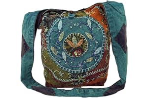 GURU-SHOP GURU SHOP Batik Sadhu Bag, Hippie Tasche, Goa Schulterbeutel - Lila, Herren/Damen, Baumwolle, 30x30x20 cm, Alternative Umhängetasche, Handtasche aus Stoff